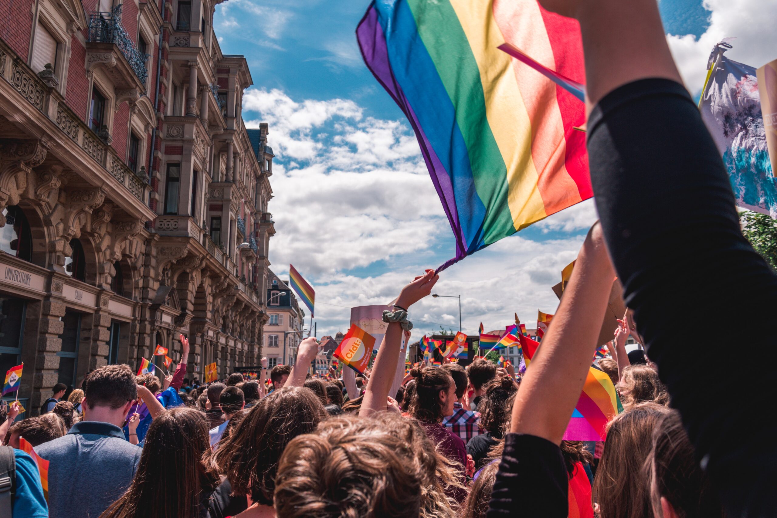 lgbt color rainbow flag